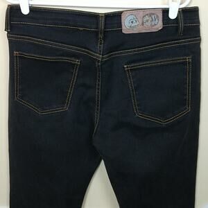 Hanyi Jeanswear Men's Dark Wash Slim Straight Jeans possible size 34?